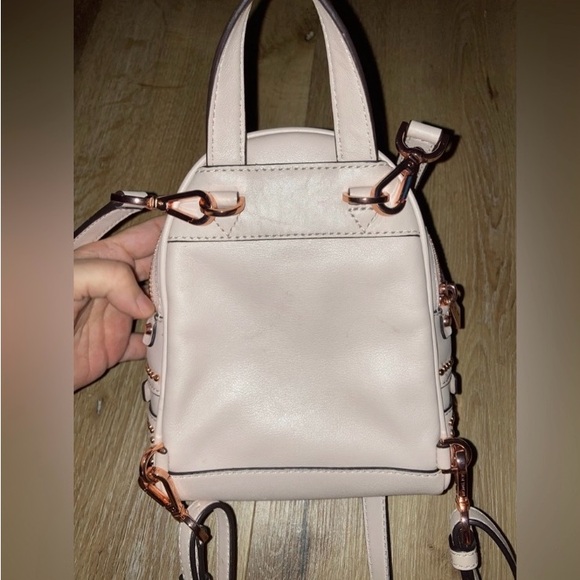 Michael Kors Rhea mini rose studded leather backpack - Picture 11 of 13